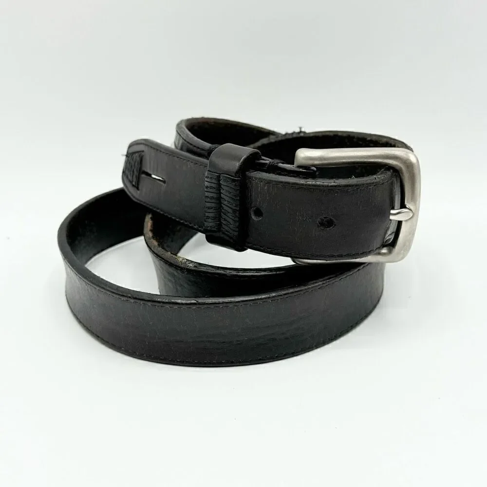 Columbia black brown leather belt - Men’s 38